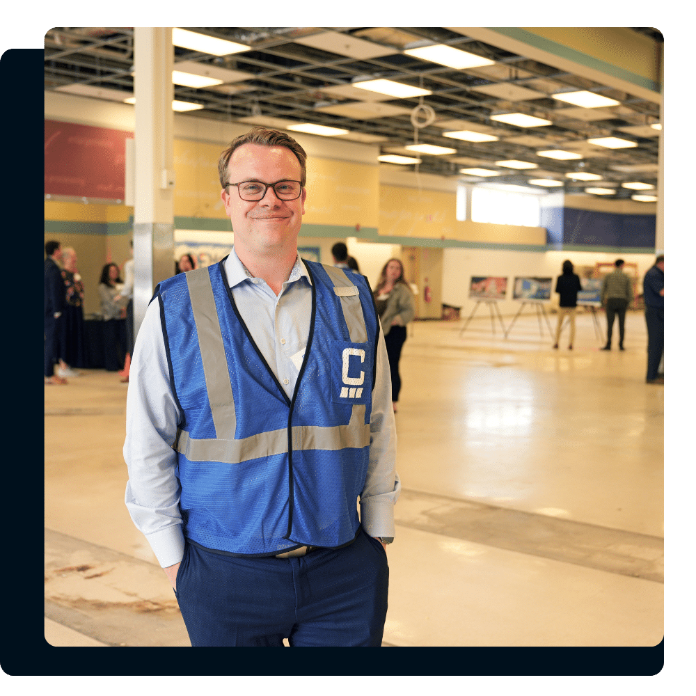 Charles IT team member providing on-site IT support in a manufacturing facility